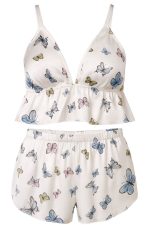 ست نیمتنه شورتک ساتن فیتن