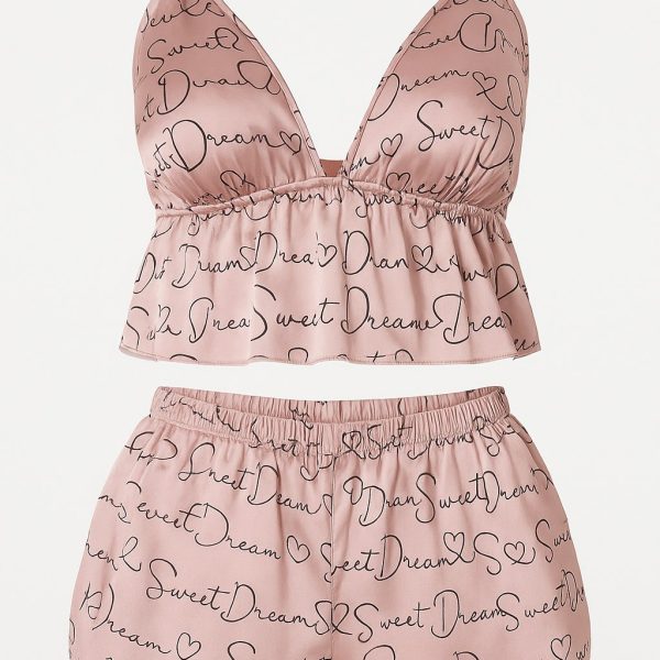 ست نیمتنه شورتک ساتن فیتن