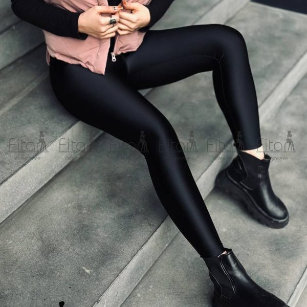 لگ براق مشکی کمر پهن فیتن